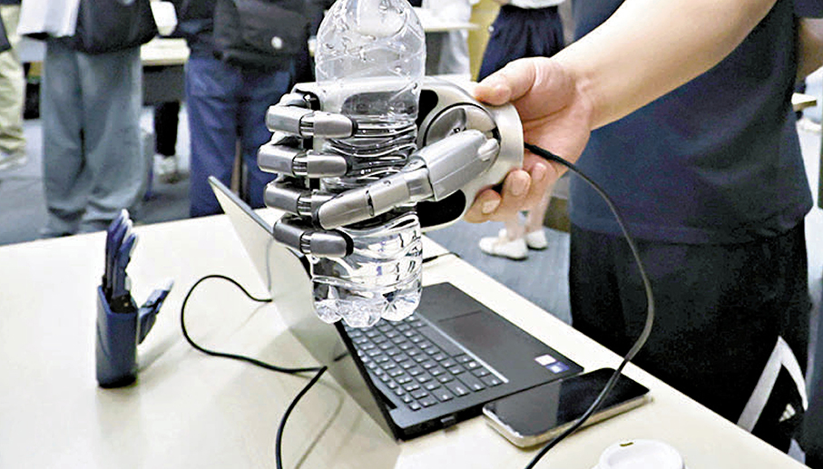 ●「靈巧手」來港參與展覽。香港文匯報記者北山彥 攝