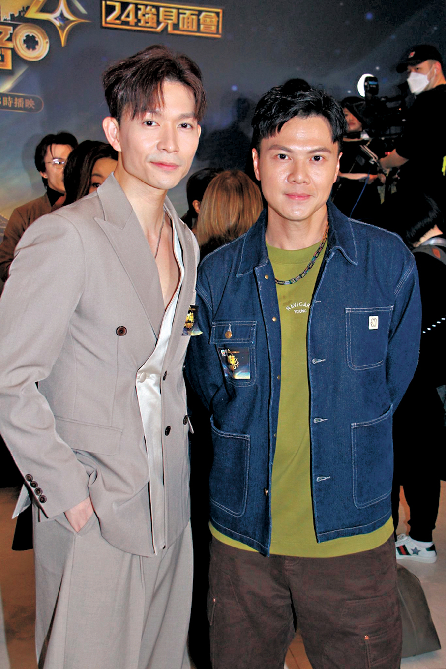 ●周志康（左）與莫家淦均表示要多謝家人的支持。 香港文匯報記者達里 攝