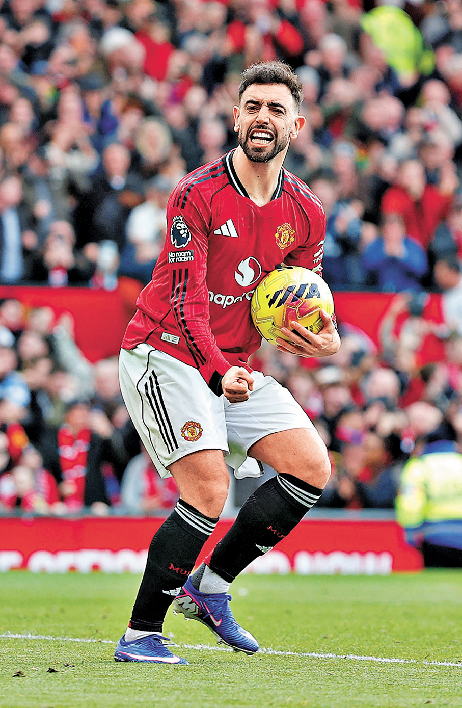 ●曼聯將依靠般奴費南迪斯組織攻勢。  資料圖片