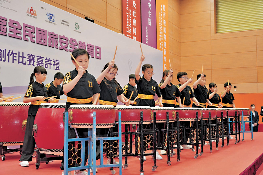 ●「2026年大埔區全民國家安全教育日」創作比賽嘉許禮昨日舉行。  教大圖片