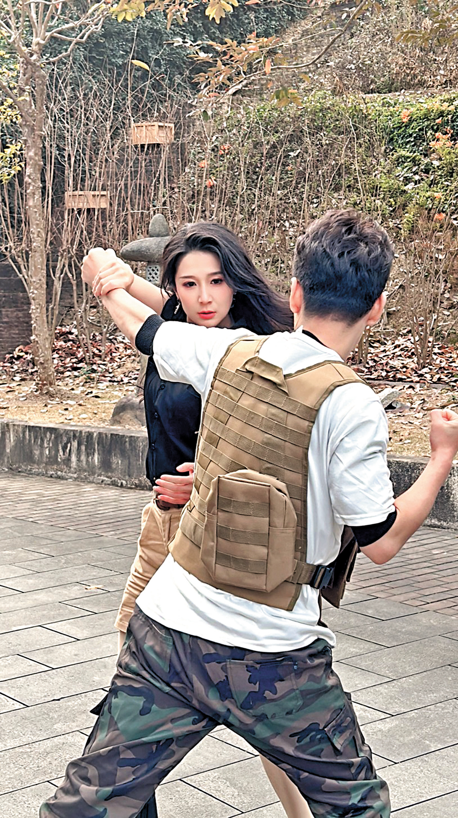 ●蔡頌思開拍短劇，首做打女償心願。