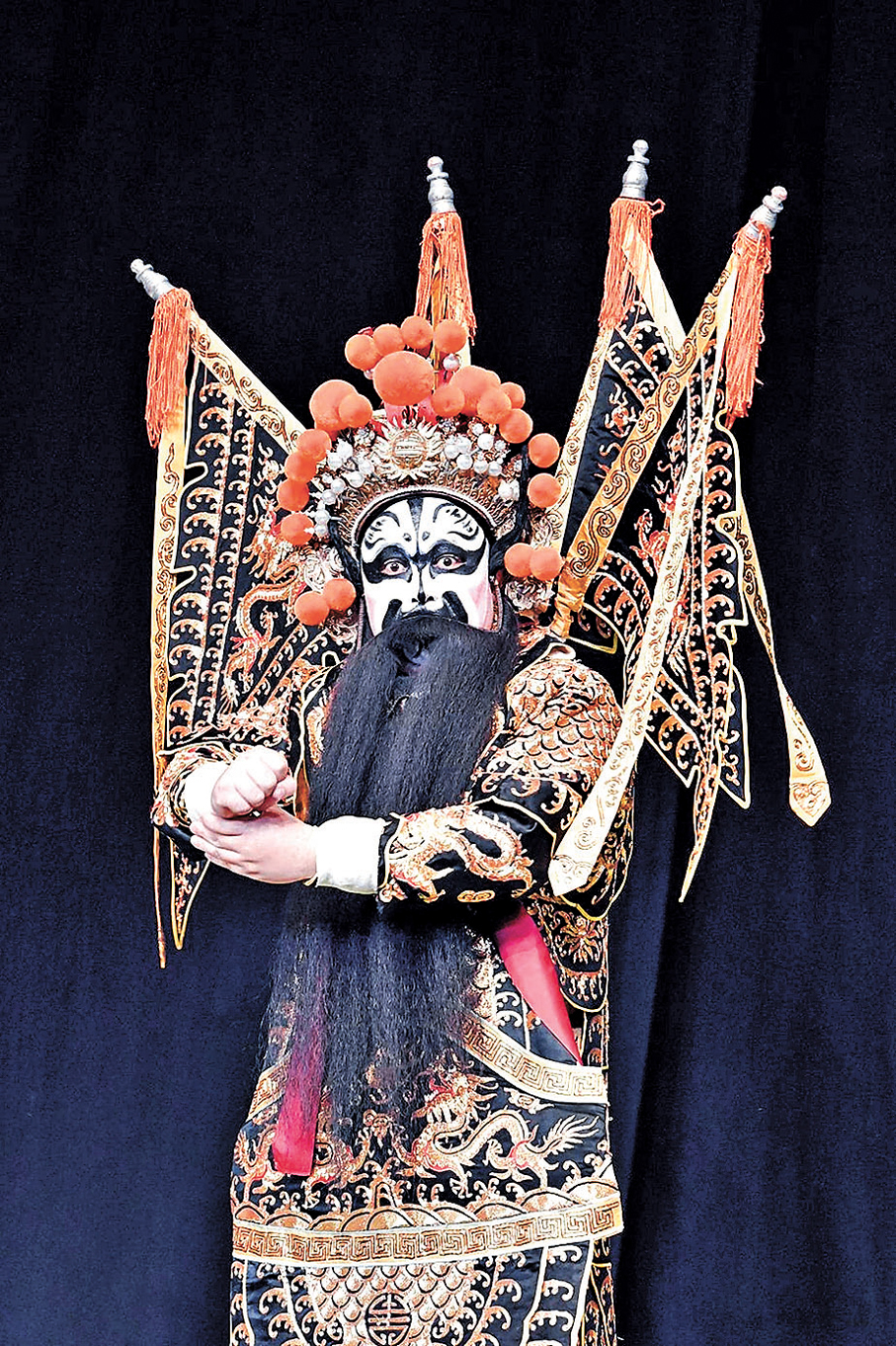 ●劍麟近年擅演開臉戲，張飛自是非他莫屬的角色。