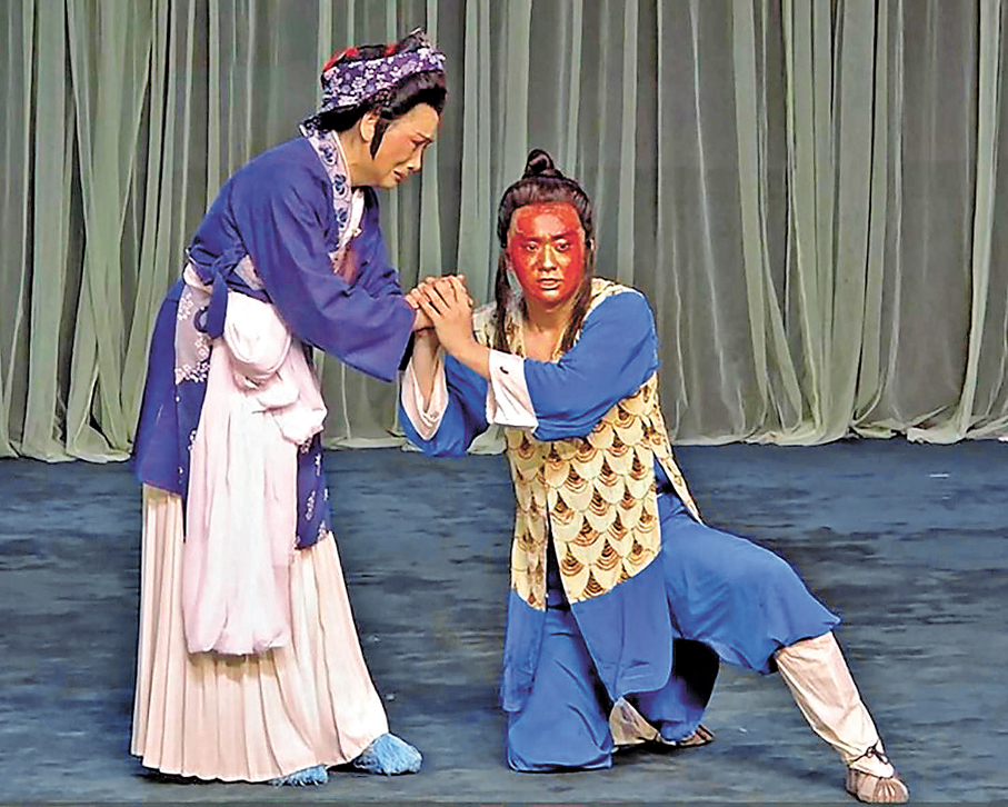 ●《望娘灘》有特別的「吹臉」演出。