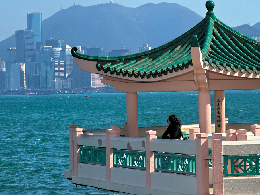 海心公園的海心亭 。