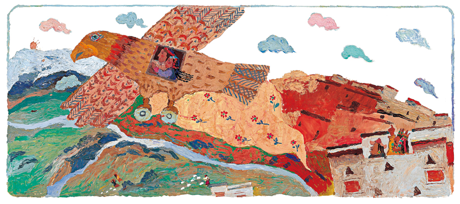 ●蔡皋作品激發孩子們的想像。