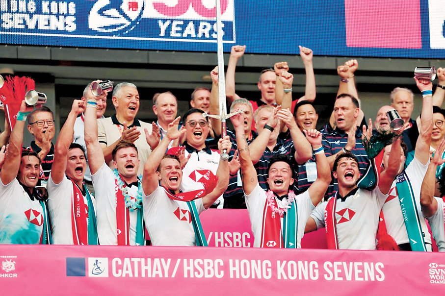 ●港隊達成銀劍賽三連霸。    香港文匯報記者郭正謙  攝