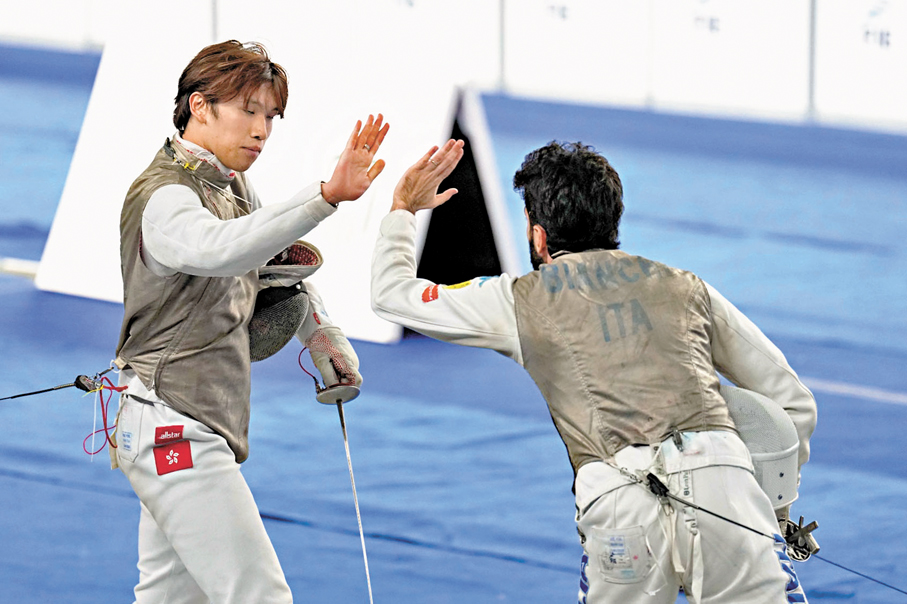 ●小將林浩朗（左）表現不俗。