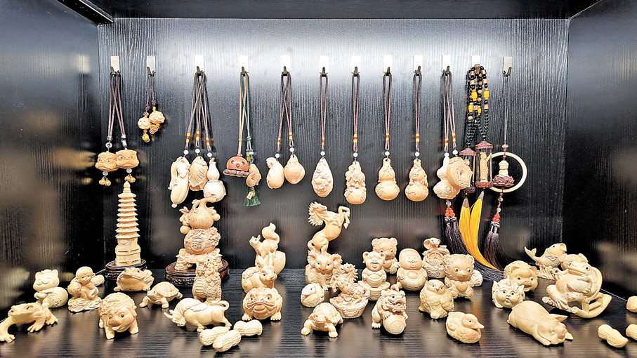 ●井陘許氏木雕推出的文創產品萌態十足。