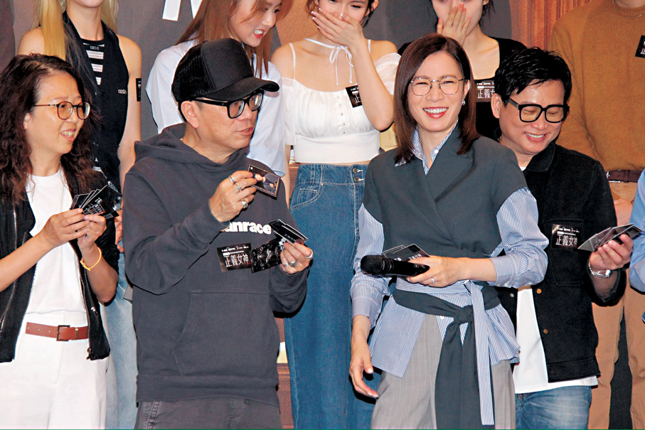 ●阿佘透露正與鍾澍佳傾談新合作。香港文匯報記者達里   攝