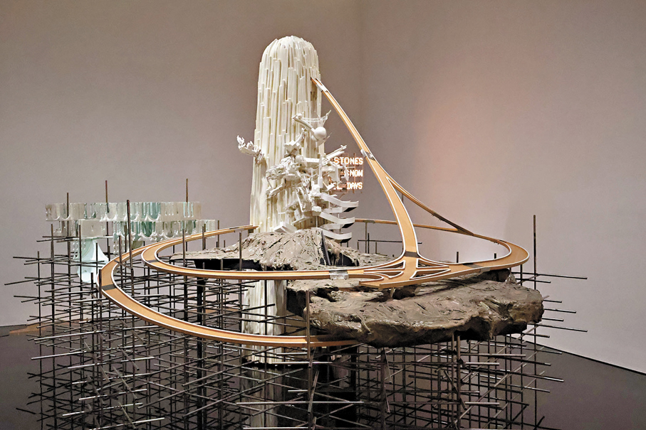 ●李昢《我的宏大敘事（Mon grand récit）：泣淚沾石……》2005年