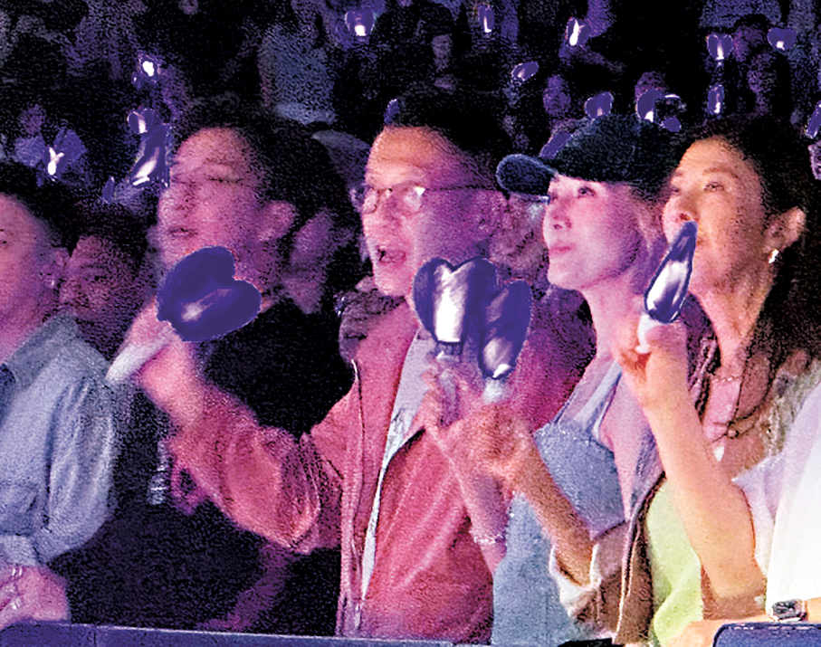 ●許晉亨與李嘉欣前來捧場。    香港文匯報記者子棠  攝