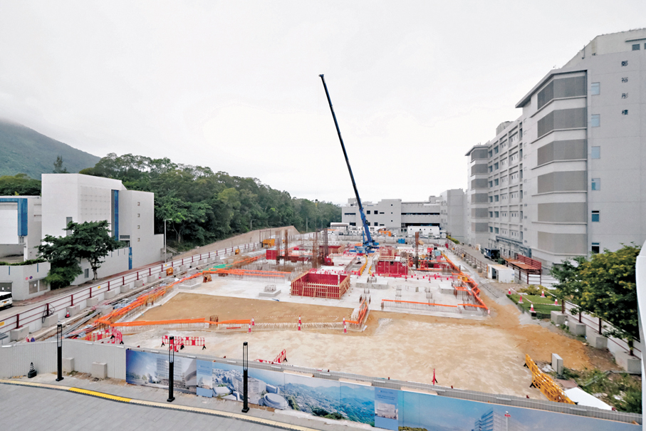 ●科大醫學大樓工地。香港文匯報記者涂穴  攝