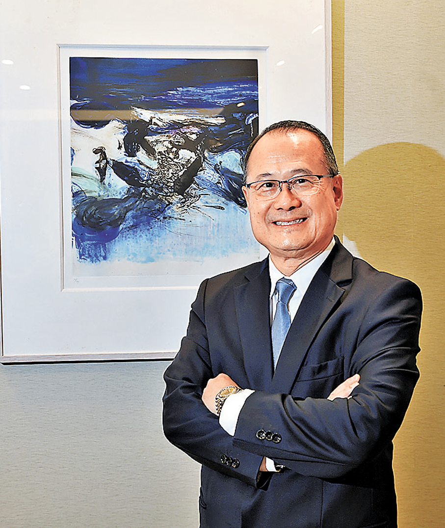 ●國際品牌科學院董事會主席蔡冠深表示，下月「世界品牌日」正式落戶香港。香港文匯報記者萬霜靈  攝