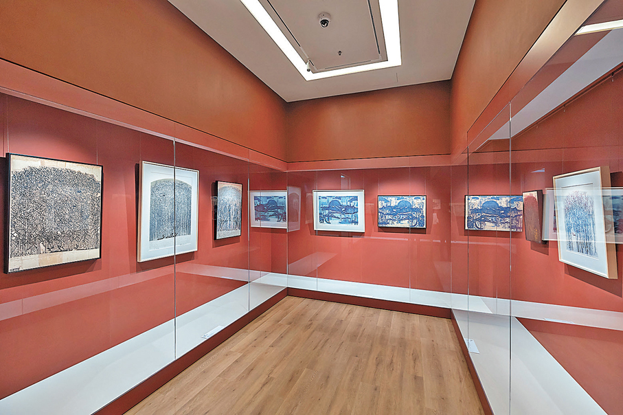 ●此次在港展出的48件作品中，絕大部分是《北大荒》系列。 一新美術館供圖
