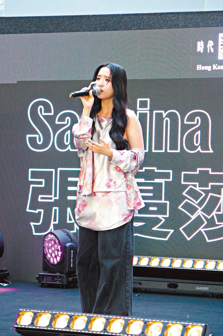 ●張蔓莎是創作歌手。  香港文匯報記者阿祖  攝
