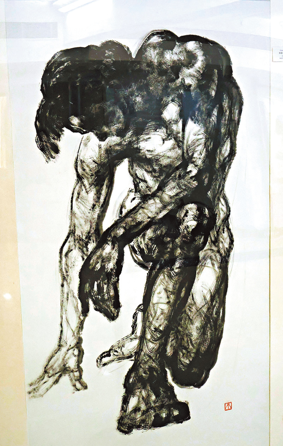 ●展覽展有朱達誠的焦墨畫作。