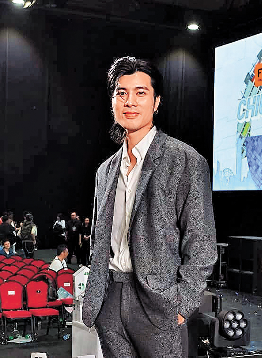 ●周殷廷承認與梁雅琳關係。 香港文匯報記者梁靜儀  攝