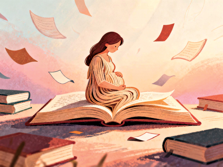 ●母親是一本我翻了半生才忽然懂得該怎樣去讀的書。 AI繪圖