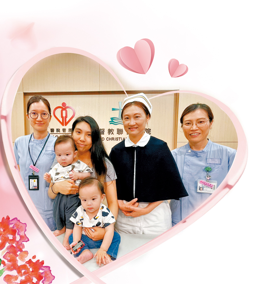 ●「樂印小隊」和陳芷殷及其兩名兒子。香港文匯報記者吳健怡 攝