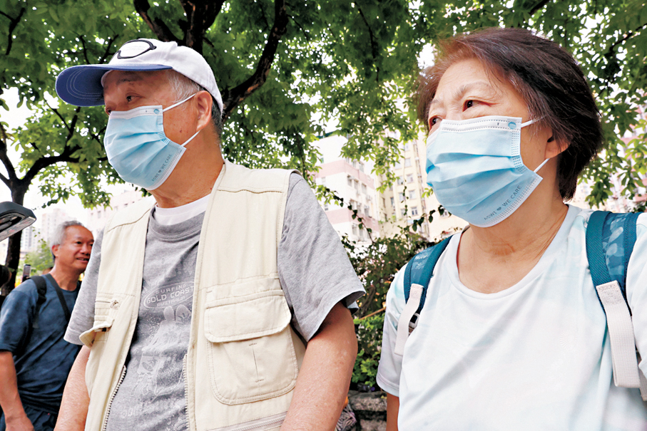 ●荃灣居民楊先生。香港文匯報記者萬霜靈  攝
