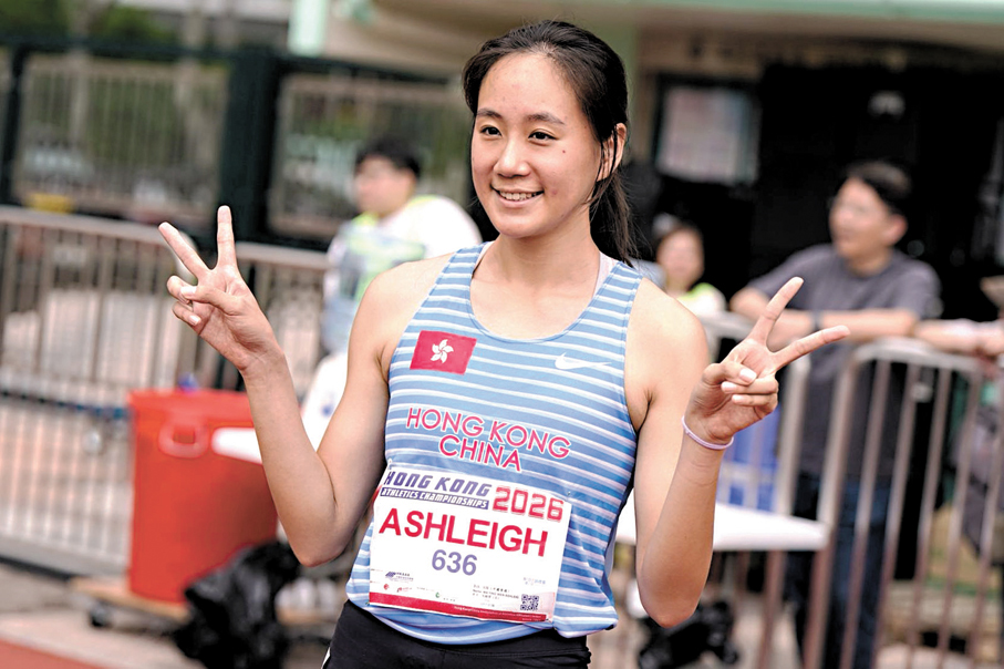 ●馬穎雯寫下女子400米欄香港紀錄。