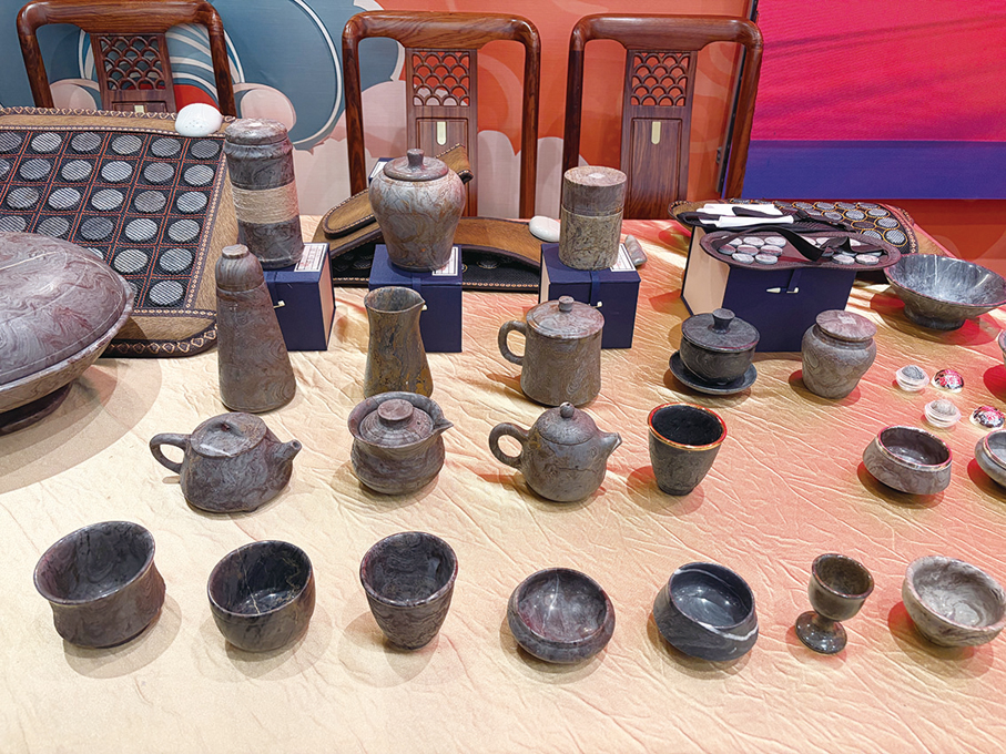 ●現場產品展示。
