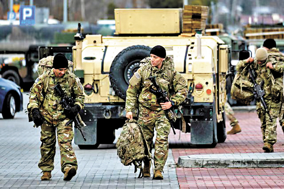 ●美國駐波蘭陸軍。 路透社