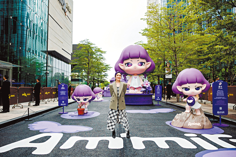●楊千嬅的個人IP「Am'miri」全球首展於深圳灣萬象城啟幕。  香港文匯報記者胡永愛  攝
