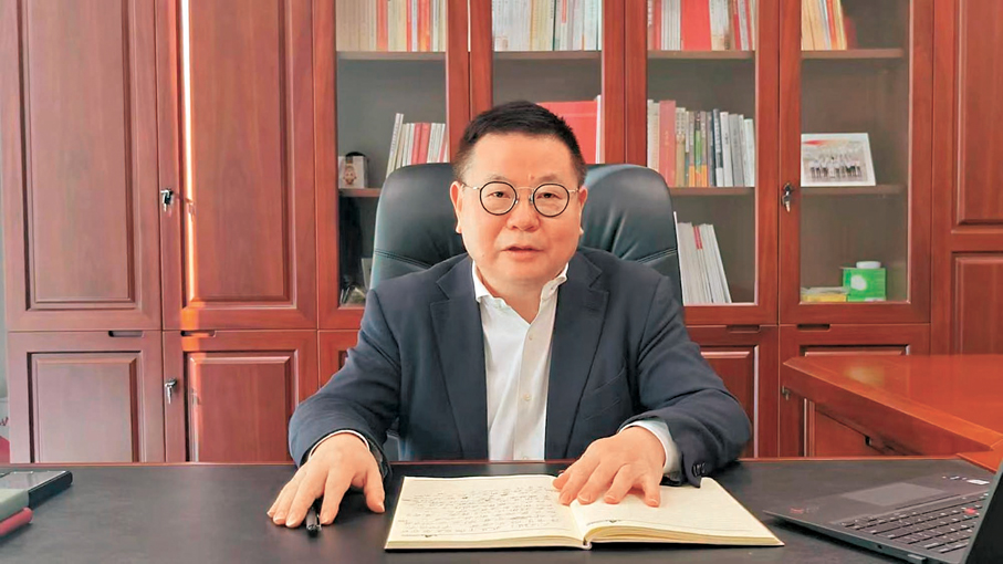 ●王海濱指出，中儲視香港為未來跨境聯動樞紐。 受訪者供圖
