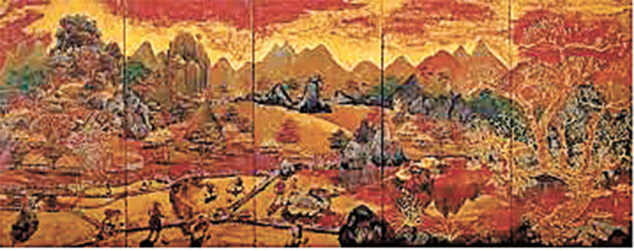 ●Melchior Dejouany 先生珍藏黃積鑄《奇尼北部風光》成交價為 736萬港元，破藝術家世界拍賣紀錄，超逾低估價 4 倍有餘。