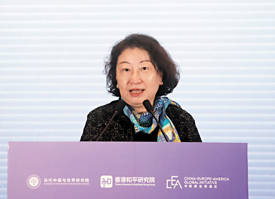●國際調解院秘書長鄭若驊。  香港文匯報記者郭木又  攝