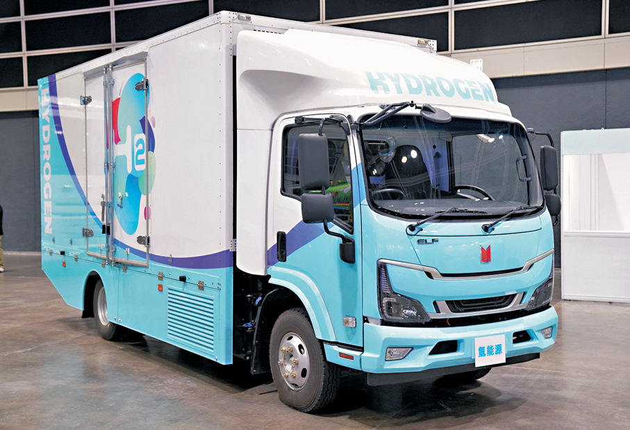 ●圖為2026年香港「氫能週」展出的氫能重型車輛。  團結香港基金 供圖