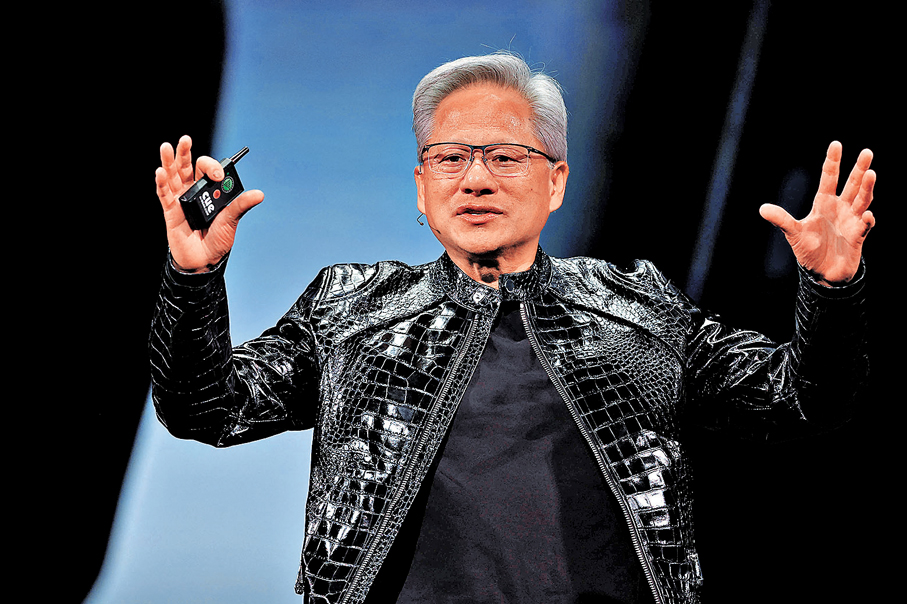 ●黃仁勳日前接受訪問時提及美國出口管制重塑了晶片市場。 資料圖片