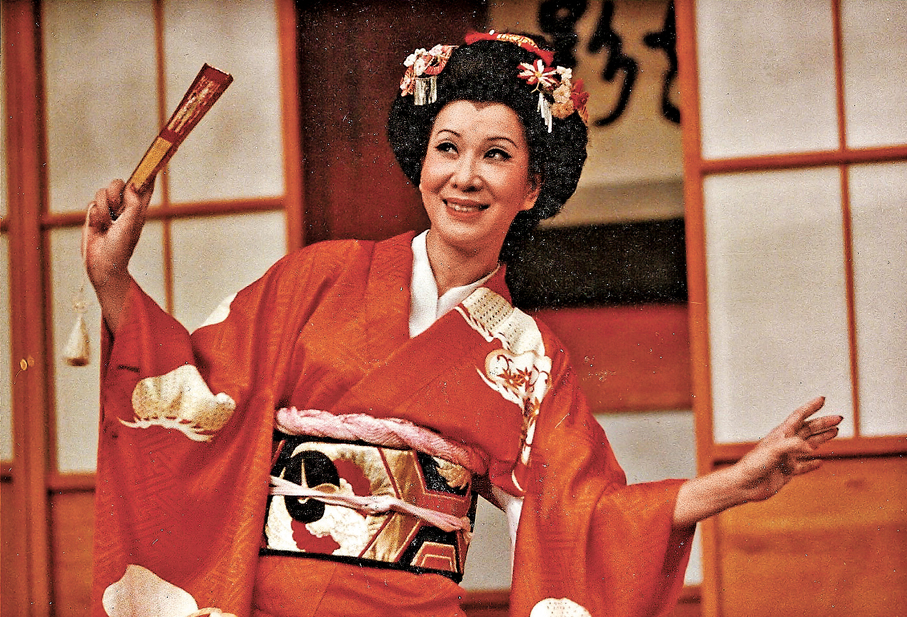 ●1977年的歌劇《蝴蝶夫人》劇照 。 圖片來源：盧景文
