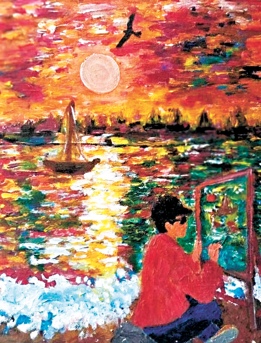 ●何佳霖畫作。作者供圖