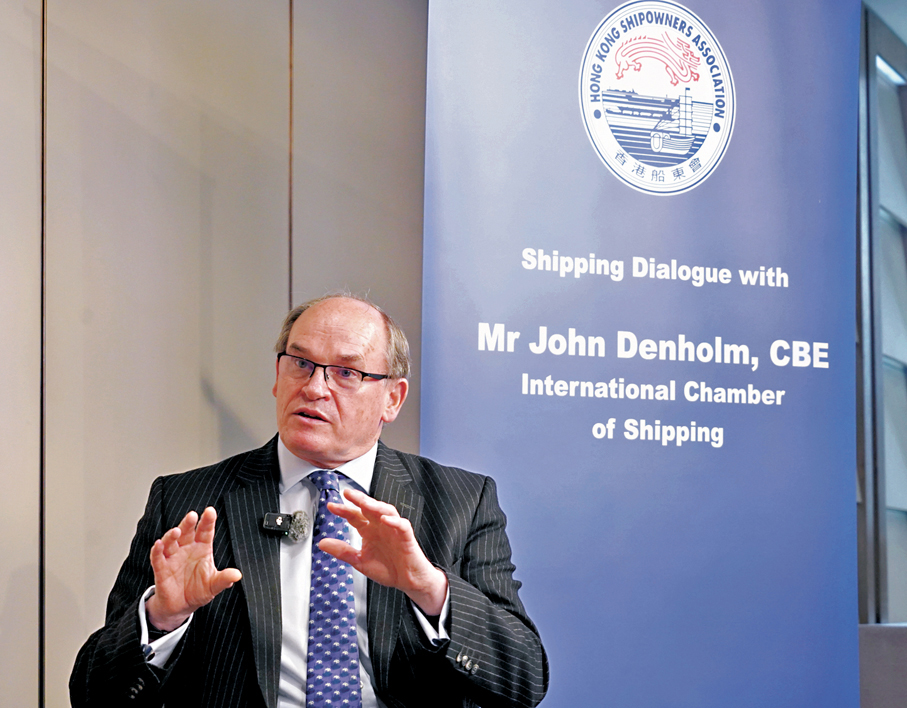 ●John Denholm表示，當今行業最大挑戰正是脫碳。