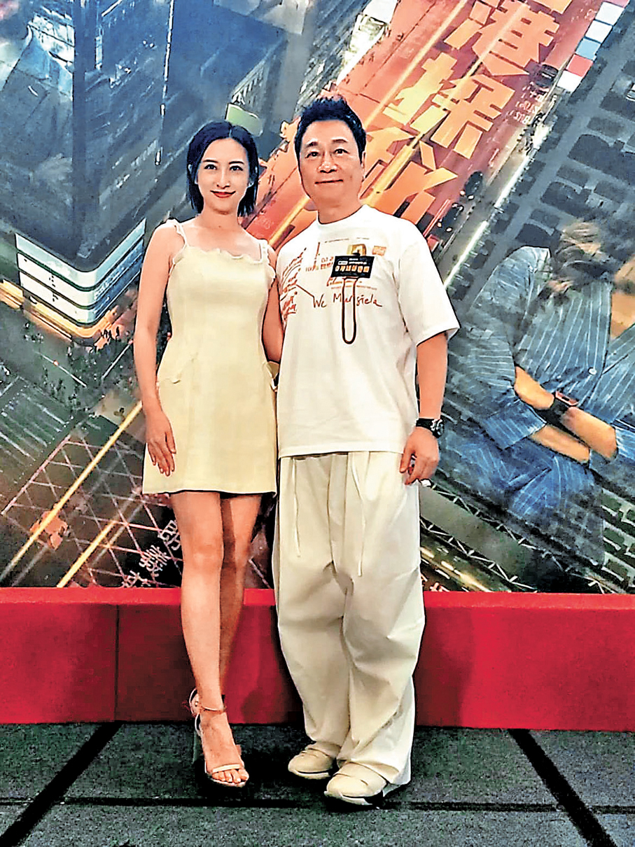 ●黎耀祥與龔嘉欣均表示未試過打小人。香港文匯報記者梁靜儀 攝