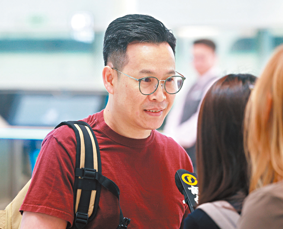 ●劉先生。香港文匯報記者郭木又  攝