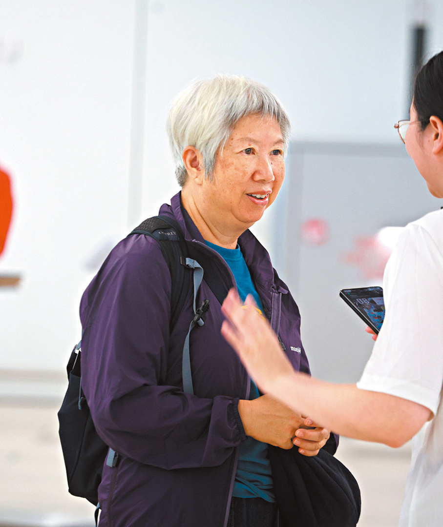 ●黃女士。香港文匯報記者郭木又  攝