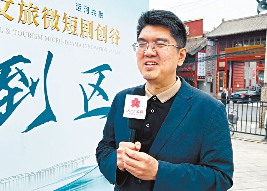 ●冷凇提出以人文底蘊彌補技術短板。   香港文匯報記者任芳頡  攝