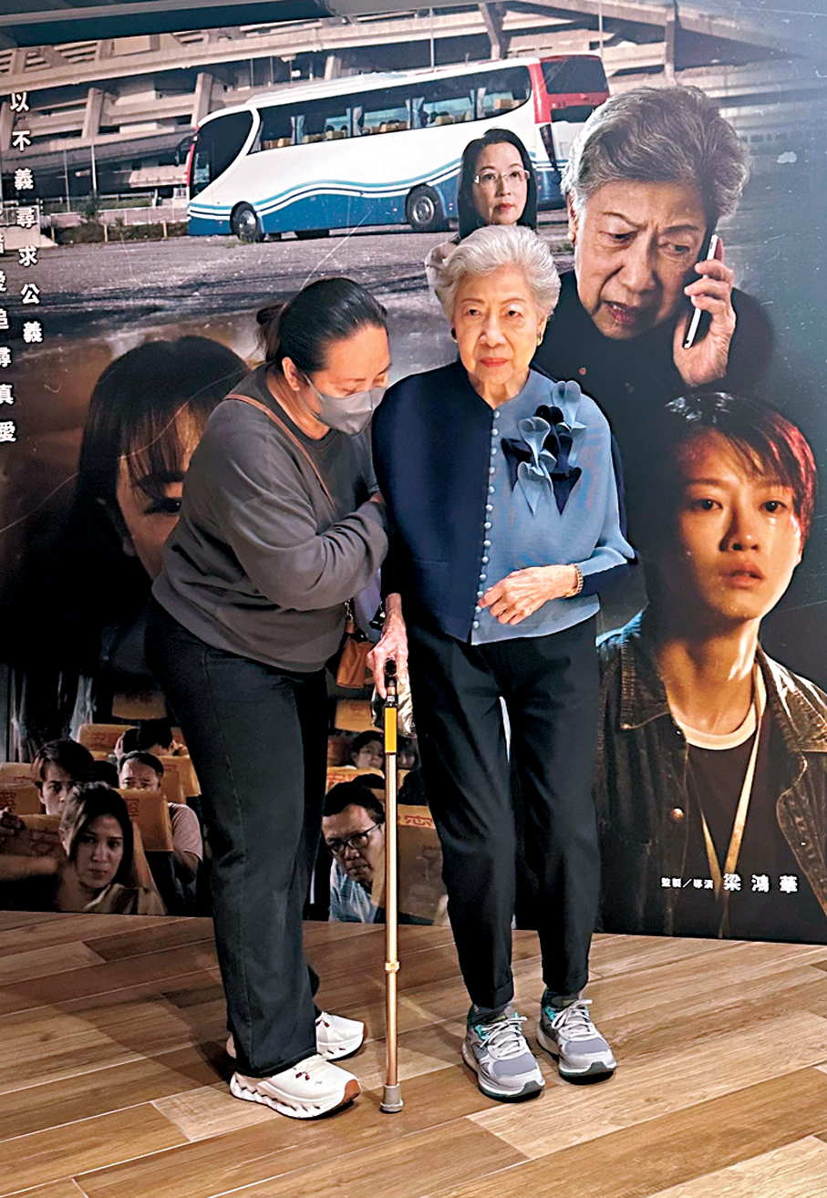 ●羅蘭精神奕奕。    香港文匯報記者子棠  攝