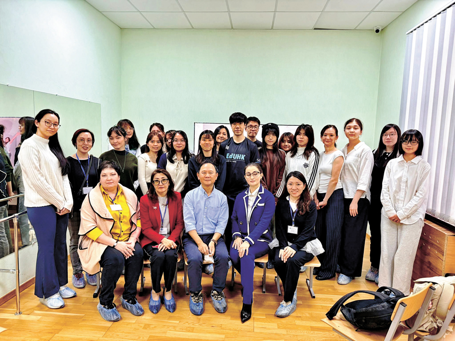 ●今年4月教大師生往哈薩克斯坦實習交流，互鑑兩地特殊教育經驗。教大圖片