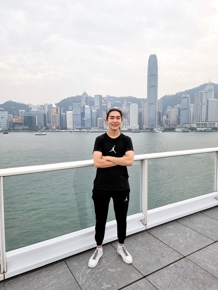 ●來自哈薩克斯坦的Sanzhar，是教大綜合環境管理榮譽理學士四年級學生。受訪者供圖
