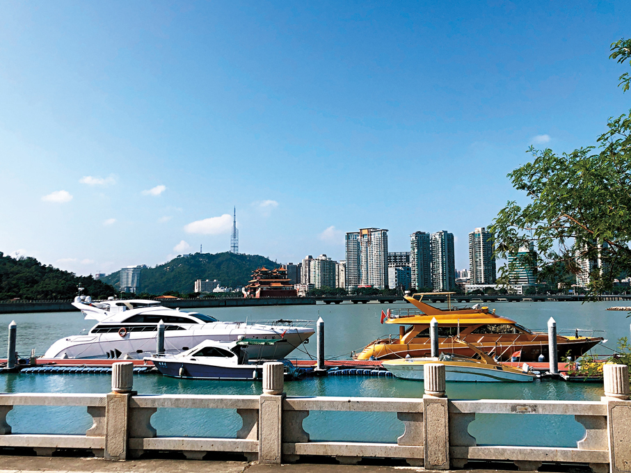 ●圖為遊艇在珠海停泊。 香港文匯報記者方俊明  攝