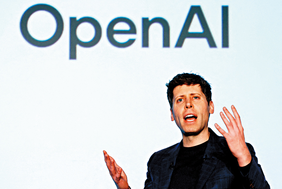 ●繼SpaceX擬6月上市，大型科企OpenAI亦計劃上市。圖為OpenAI CEO Sam Altman。 路透社