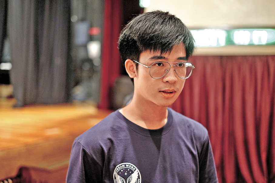 ●就讀澳門理工大學的香港學生陳偉德。香港文匯報記者涂穴  攝