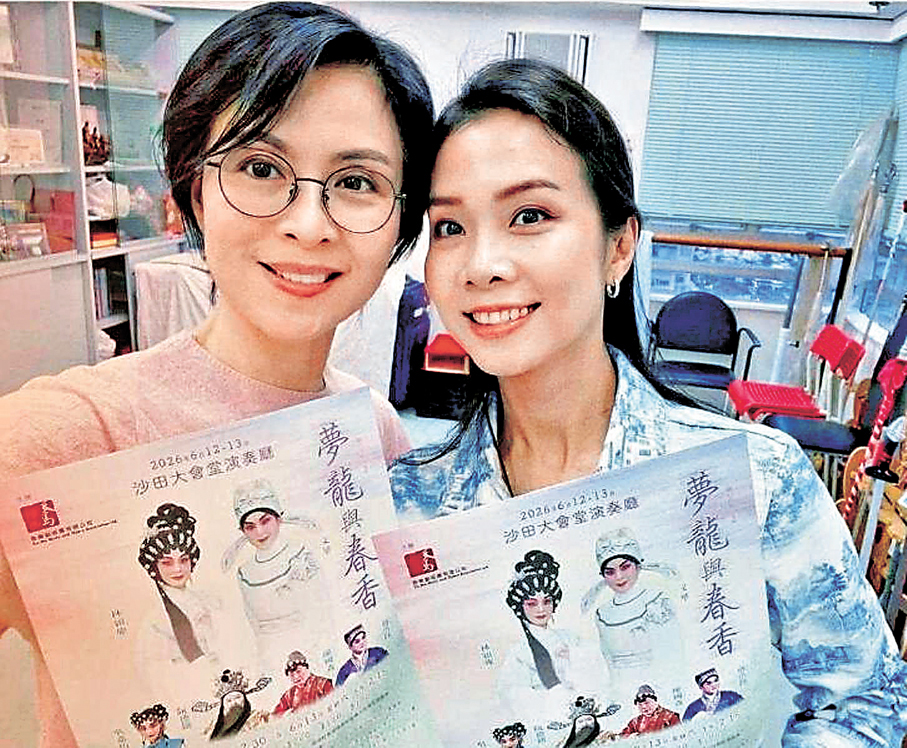 ●文華（左）自認與林穎施很合拍。