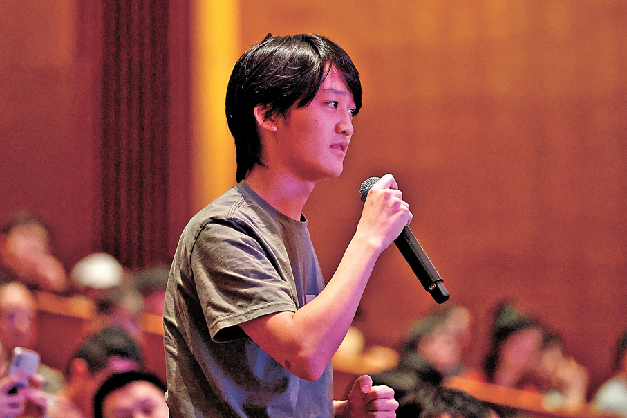●師生踴躍發問。 香港文匯報記者黃艾力 攝