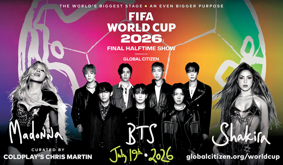 ●世界盃決賽首度增設中場表演。 FIFA官網截圖