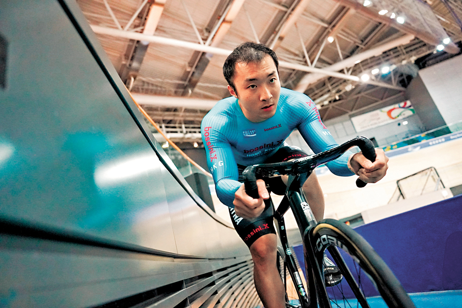 ●場地單車的極限來自一個人和自己的身體、意志談判。